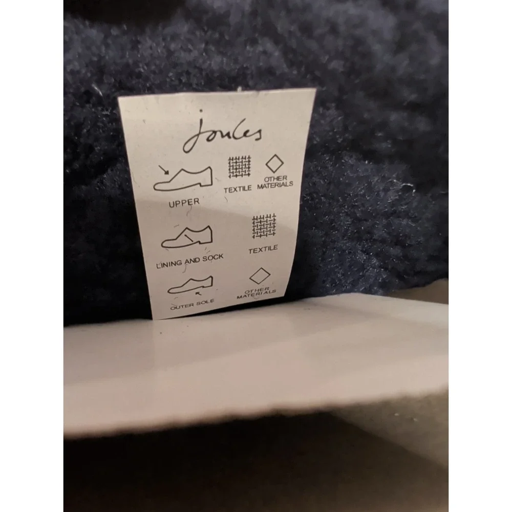 Joules Kids Winter Boot Sz 4 Stars And Lightening Bolts Navy Blue NWT